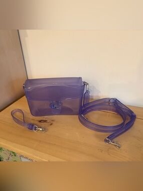 Coach Jelly Tabby Purple Clear Crossbody Bag - Women